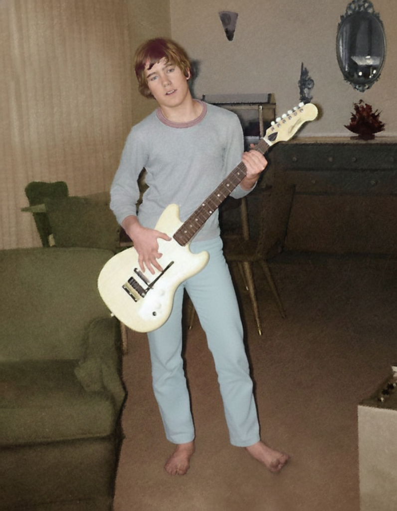 Glenn with first guitar